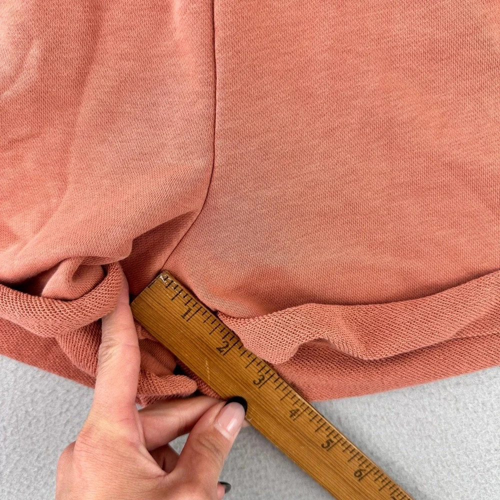 Nike‎ Athletic Shorts Women L Terracotta Orange Gym Baggy Loose High Rise